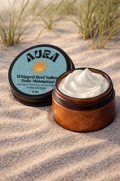 Whipped Beef Tallow Daily Moisturizer - Unscented 4 oz Jar