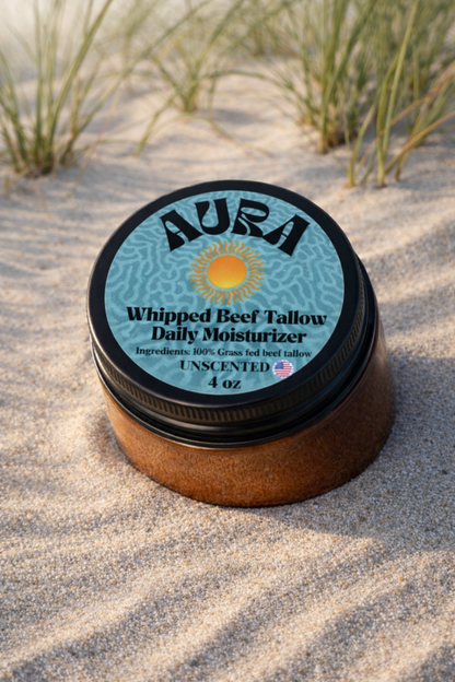 Whipped Beef Tallow Daily Moisturizer - Unscented 4 oz Jar